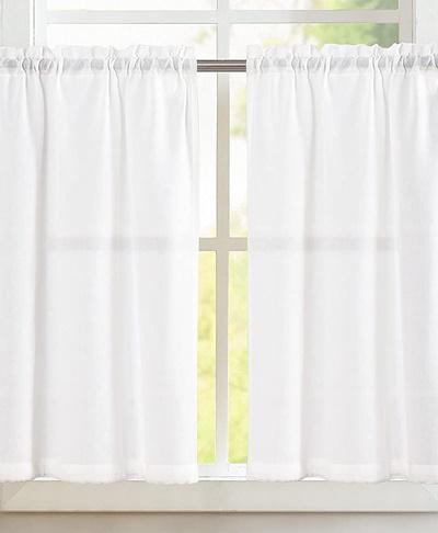 Fehér voila vitrage függöny 2 részes szett