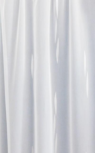Fehér voila vitrage függöny fehér nyírt mintával Csepp 60x140cm