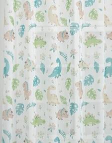 Gyerekmintás voila kész függöny Dinoszaurusz 100x100cm