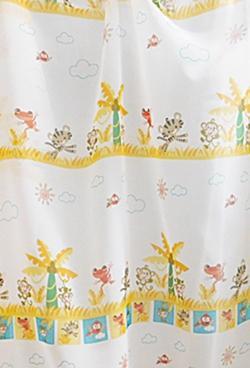 Gyerekmintás voila kész függöny vidám állatok 110x170cm