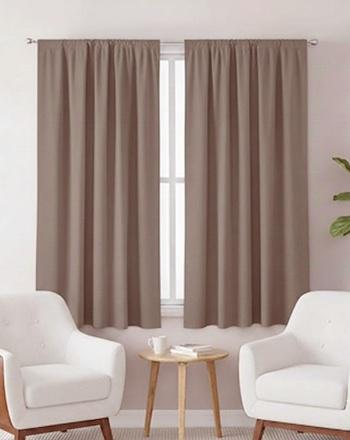 Kész dimout sötétítő függöny 140x120cm szürkésbarna 07.5/a párban
