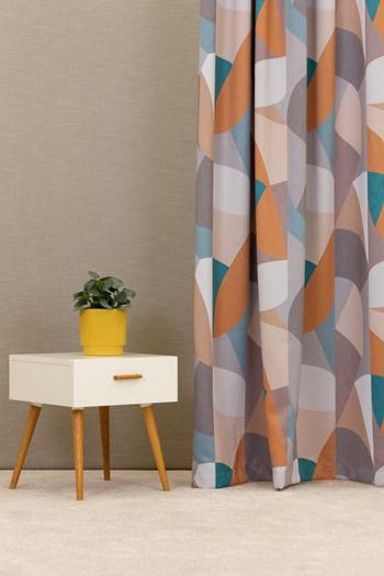 Kész dimout sötétítő függöny Reims mustár 140x120cm párban