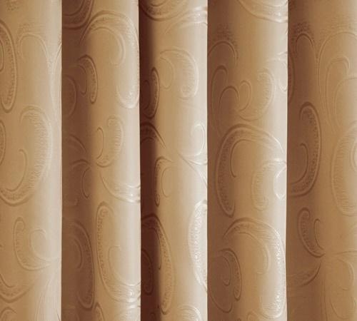 Kész sötétítő dekor függöny Panni caffe latte 145x130cm párban