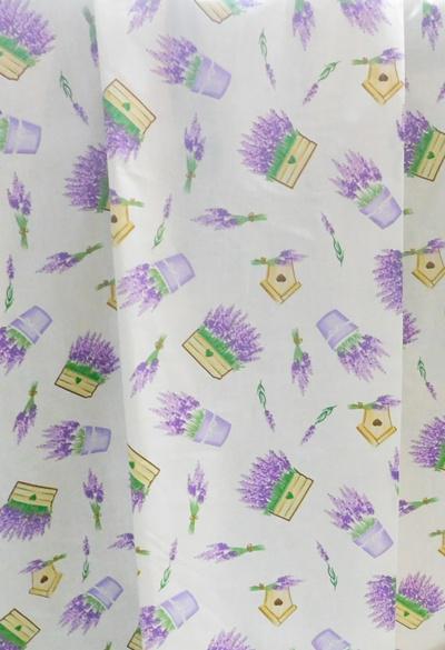 Konyhai levendulás dekor kész függöny 180x130cm