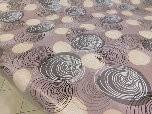 Mintás viaszos vászon JJ. világosbarna alapon 100x140cm