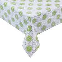 Mintás viaszos vászon zöld mintás csipke 98x130cm