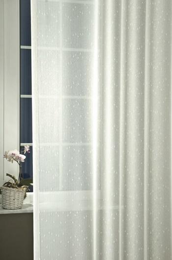 Noppos ecrü sable kész függöny F. 160x150cm