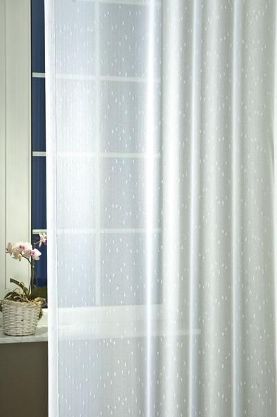 Noppos fehér sable kész függöny F. 240x330cm