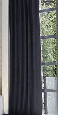 Panama 56 antracit szürke kész sötétítő-dekor függöny 160x140cm