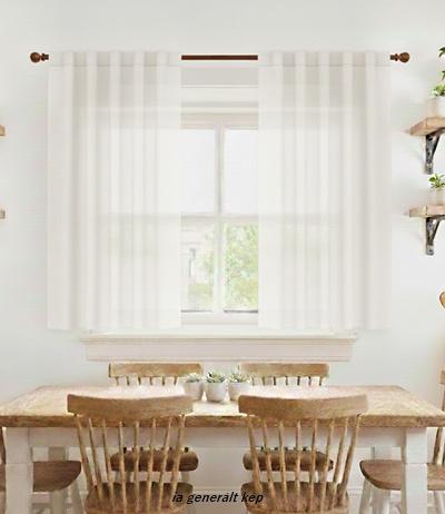Sable kész függöny Primula 02 bézs 135x65cm párban