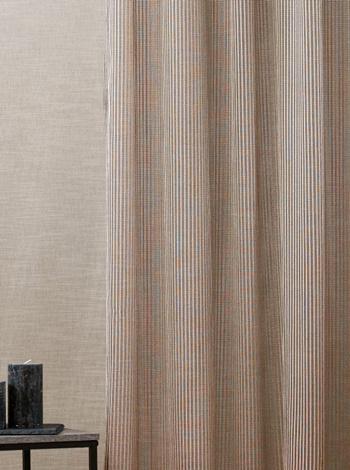 Spagetti hatású sable fényáteresztő függöny Nicole cappucinó 170x270cm