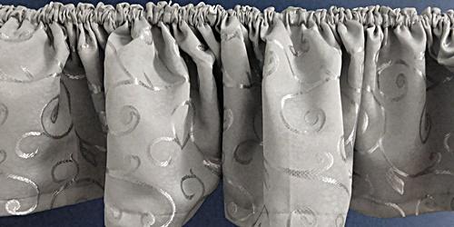 Szürke szatén drapéria kb: 260cm széles