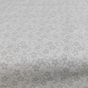 Apró szürke virágos pamut terítő 90x90cm