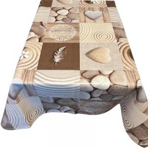 Barna mintás viaszos vászon 220x140cm