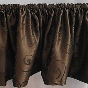 Barna szatén drapéria kb:200cm széles