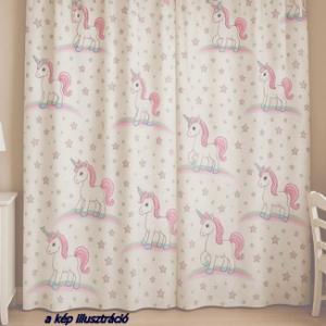 Dekor sötétítő kész függöny Unikornis 165x130cm 2db egyben