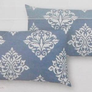 Díszpárnahuzat kék dekor 40x80cm 2db egyben