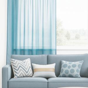 Egyszínű voila kész függöny kék 16 140x150cm