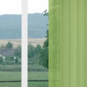 Egyszínű voila kész függöny zöld 160x200cm