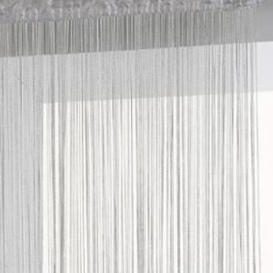 Ezüst spagetti függöny