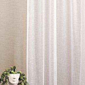 Fehér batiszt kész függöny szürkéskék mintával 175x260cm