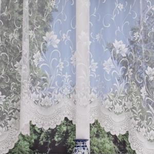 Fehér jaquard függöny bordűrös panoráma 180x290cm