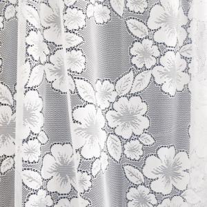 Fehér jaquard függöny virágos SNV 180x120cm