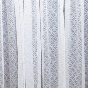 Fehér jaquard kész függöny AG-68 geometrikus mintás 147x130cm