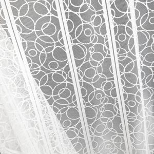 Fehér jaquard kész függöny bordűrös 240x340cm