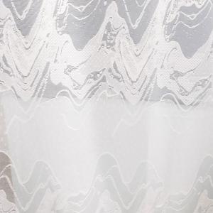 Fehér jaquard kész függöny bordűrös 270x280cm