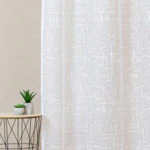 Fehér jaquard kész függöny Ozora 90x90cm