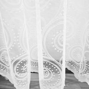 Fehér jaquard kész függöny Twist 180x180cm