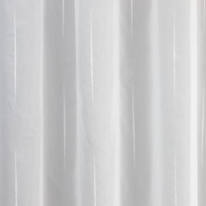 Fehér sable kész függöny Anita egyszerű vonal mintával 160x290cm