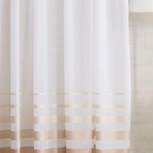 Fehér sable kész függöny Teodóra 200x200cm