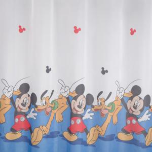 Fehér voila fényáteresztő gyerek kész függöny MICKEY/C03/ 150x120cm