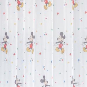 Fehér voila fényáteresztő gyerek kész függöny MICKEY/C04/ 200x200cm