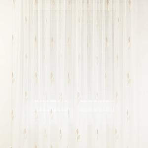 Fehér voila kész függöny Bonita 02 bézs drapp 160x160cm