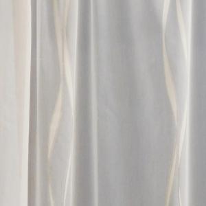 Fehér voila kész függöny ezüst Hullám mintával 100x150cm