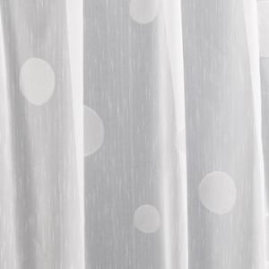 Fehér voila kész függöny fehér nyírt mintával P88 180x220cm