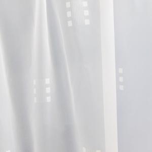 Fehér voila kész függöny kis négyzetes mintával 130x140cm