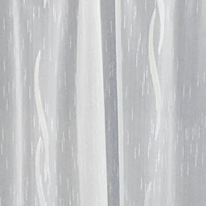 Fehér voila-sable kész függöny fehér nyírt mintával Krisztina 110x180cm bújtatós
