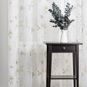 Fényáteresztő kész függöny 5355 színes madaras 120x190cm