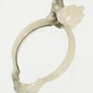 Függöny díszcsipesz natúr nagy