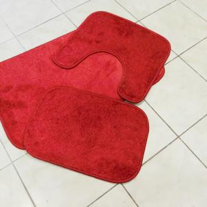 Fürdőszobai szett  3 részes piros