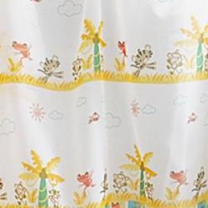 Gyerekmintás voila kész függöny vidám állatok 110x170cm