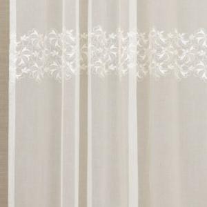Hímzett ecrü sable kész függöny 110x170cm bújtatós