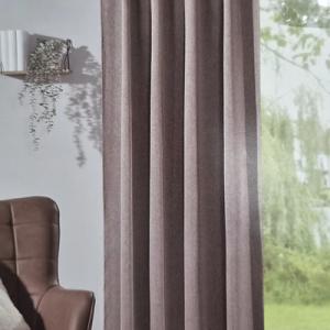 Kész dim out sötétítő függöny szürkésbarna bújtatós ráncolós 245x135cm