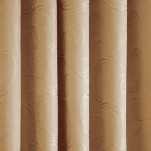 Kész sötétítő dekor függöny Panni caffe latte 145x130cm párban