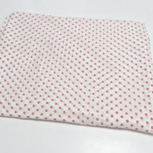 Kispárnahuzat cipzáros piros apró mintás 38x48cm