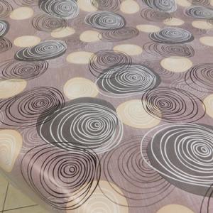 Mintás viaszos vászon JJ. világosbarna alapon 100x140cm